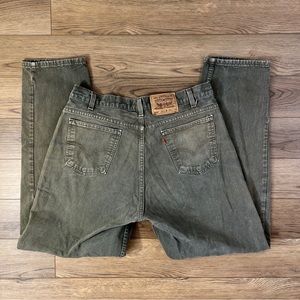 Levi's 560 38x34 Tapered Leg Green Jeans Denim Student USA Orange Tab USA Made